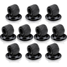 (As show, One size) 10 Pack Pen Holder Clips Steel Pen Holder Self Adhesive Pen Clips With Adjustable Spring Loop FWE
