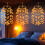 (Warm White) 3-Pack LED Starburst Fairy Lights, USB Powered Hanging Ceiling Decorations 1