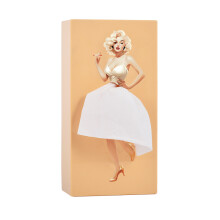 (beige) Cartoon Anime Girl Tissue Box Tissue Box Puffy Skirt Girl Face Tissue Box Cute Desktop Decorative Ornaments