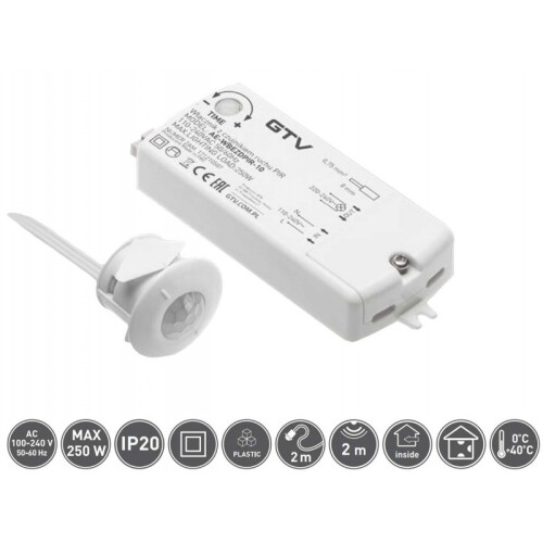 GTV Cabinet Unit PIR Sensor LED Switch Motion Detector AE-WBEZDPIR-10