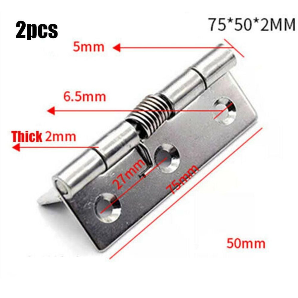 (3 Inch) 1/1.5/2/2.5/3/4inch Spring Hinges 2 Pcs Door Hinges