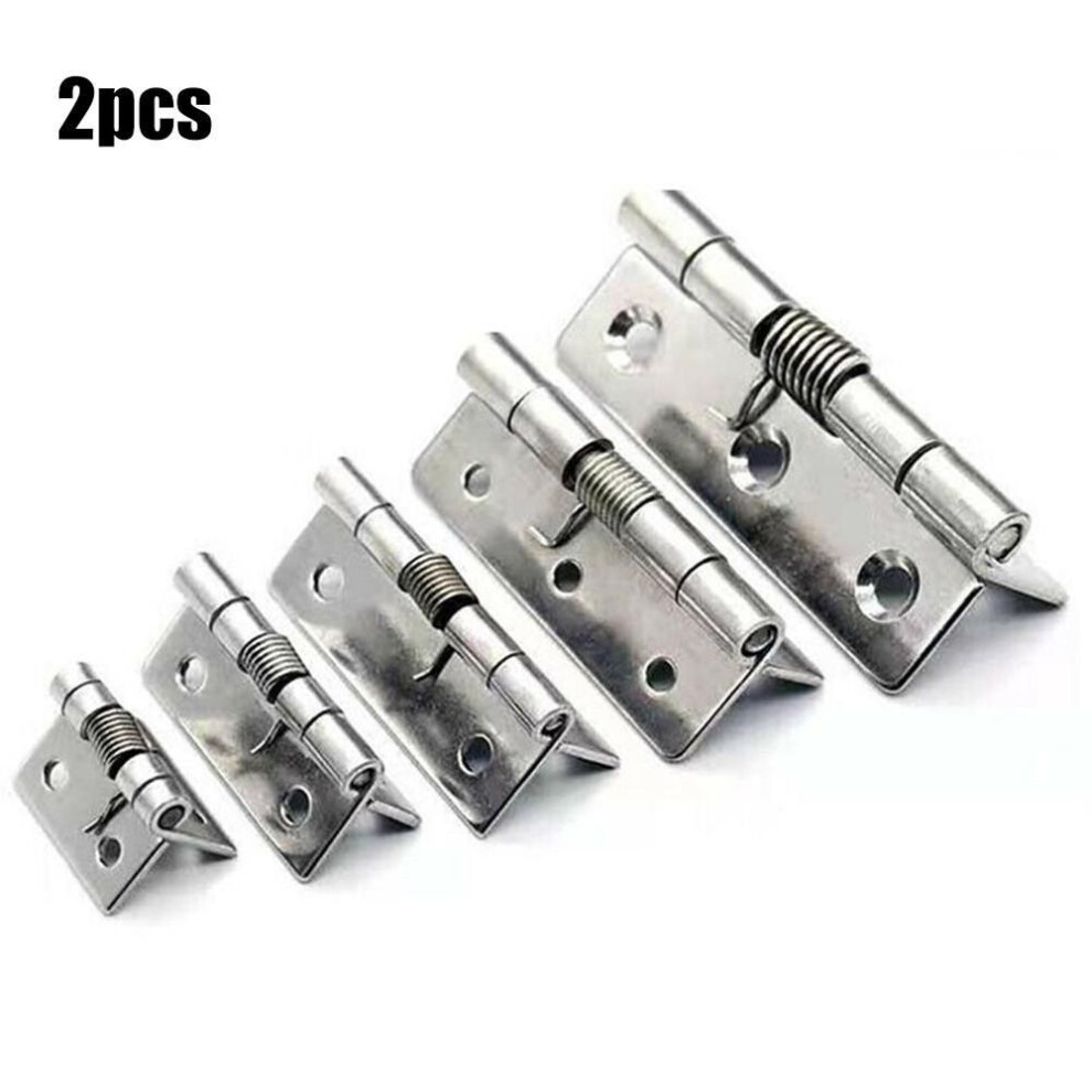 (1 Inch) 1/1.5/2/2.5/3/4inch Spring Hinges 2 Pcs Door Hinges