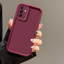 (wine red, Samsung Galaxy A26) Camera Protect Silicone Case for Samsung Galaxy A36 A56 A26 A35 A55 A25 A15 A05S A54 A34 A24 A53 A52 A51 A13 A23 S25 S24 FE Soft TPU Back Cases Cover