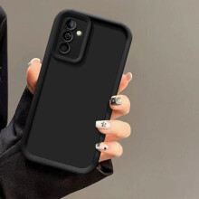 (black, Samsung Galaxy S25Plus) Camera Protect Silicone Case for Samsung Galaxy A36 A56 A26 A35 A55 A25 A15 A05S A54 A34 A24 A53 A52 A51 A13 A23 S25 S24 FE Soft TPU Back Cases Cover