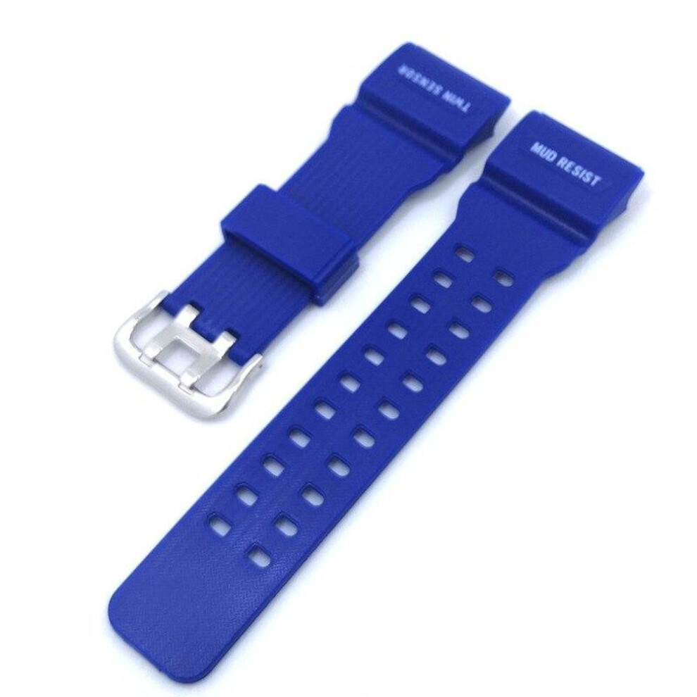 (blue) Silicone Rubber Watch Strap For Casio G-shock Gg-1000 Gwg-100 Gsg-100 Replacement Band Men Sport Watchband Casio Accessories