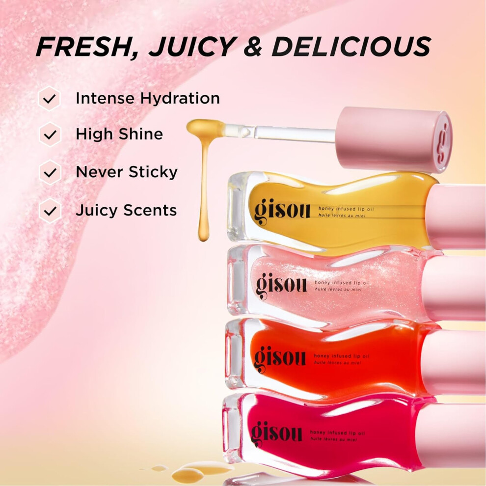 (Honey Gold) Gisou Honey Infused Hydrating Lip Oil