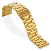 (gold, 20mm) 16/18/20/22/24 mm Quick Release Replacement Watch Band Premium Solid Stainless Steel Metal Bracelet Men's Watch Strap
