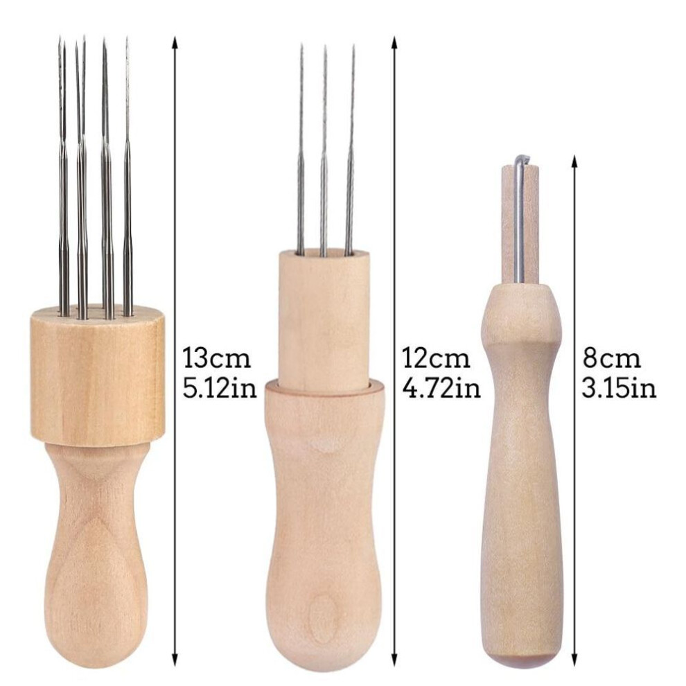 (1  Needles) Miusie Wooden Handle Wool Felting Needles Tools Felting Needle Diy Tools Accessories For Diy Sewing Handmade Working