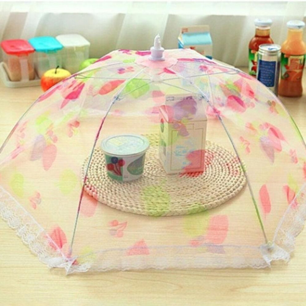 Folding Anti-fly Dustproof Mesh Food Protective Cover Dining Table Tent