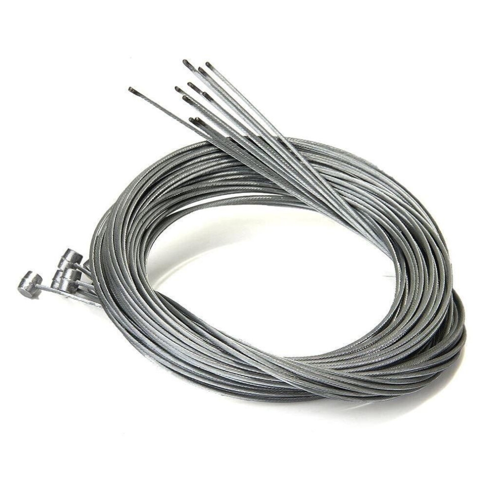 10pcs 1.75m Mtb Bike Road Bike Bicycle Brake Line Bicycle Speed Line Fixed Gear Shifter Gear Brake Cable Sets Core Inner Wire