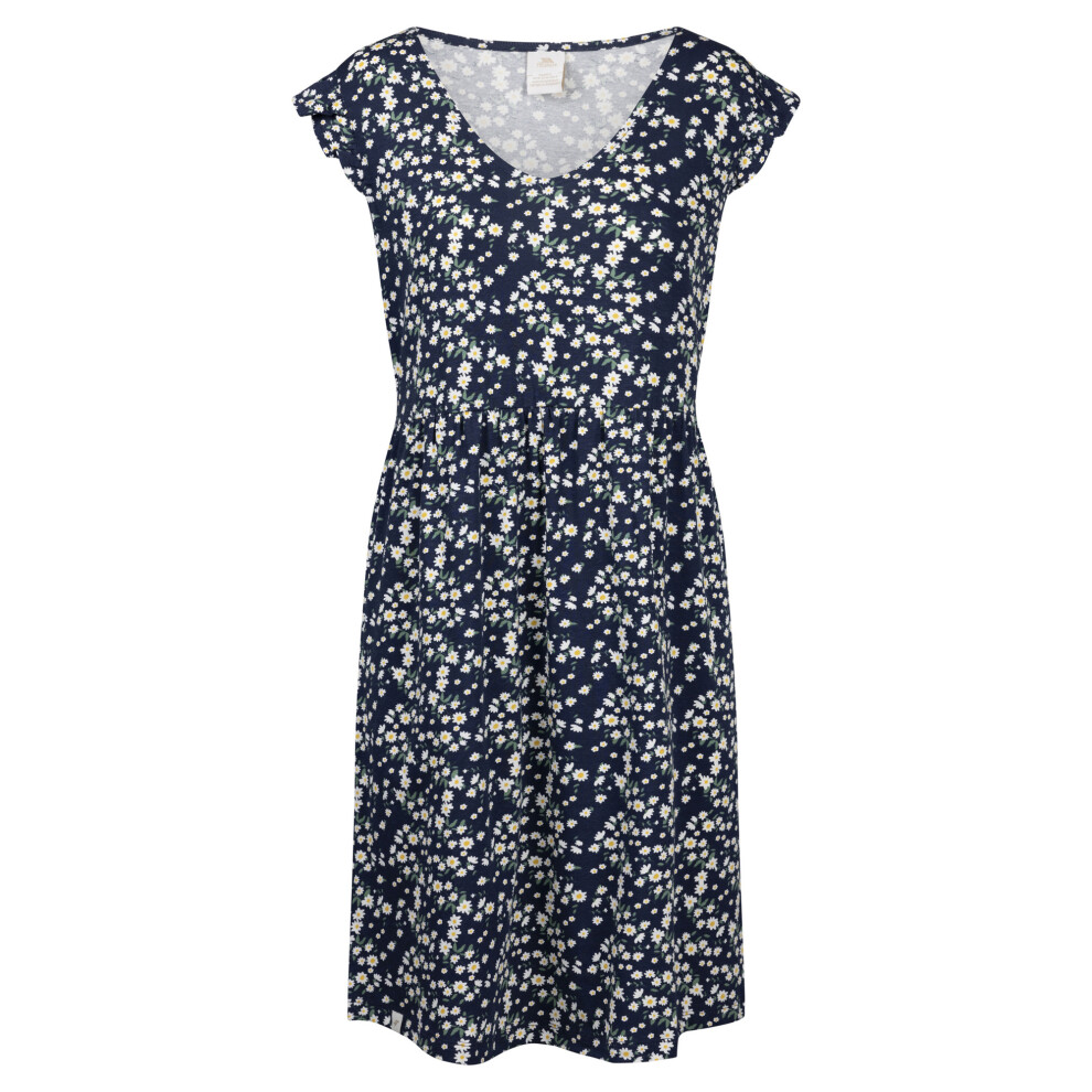 (L, Navy) Trespass Womens/Ladies Gertha Daisy Jersey Dress-image-OPC-PG2S5GS-NEW