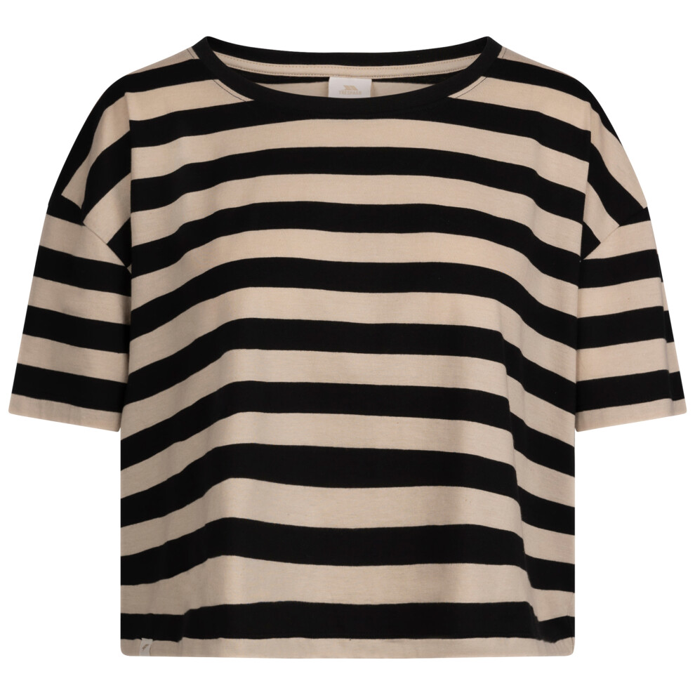 (L, Black) Trespass Womens/Ladies Donna Striped Boxy T-Shirt