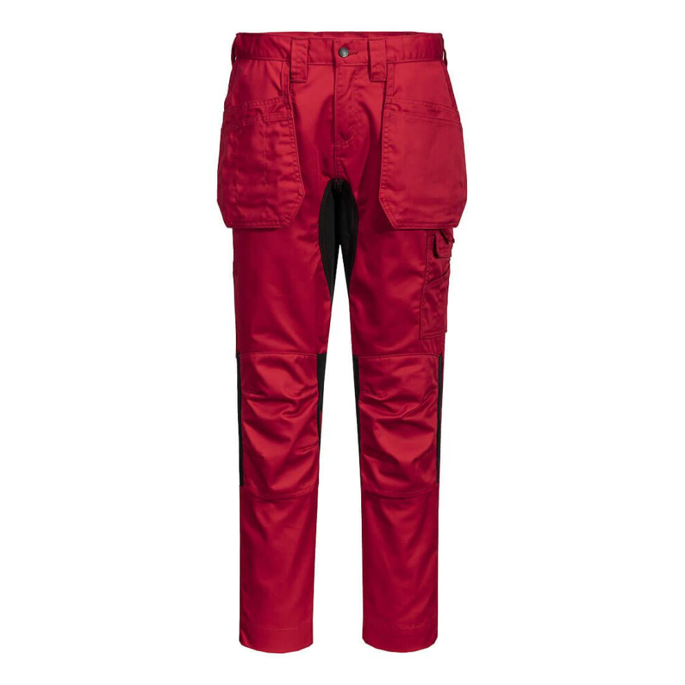 (42R, Deep Red) Portwest Mens WX2 Stretch Holster Pocket Trousers