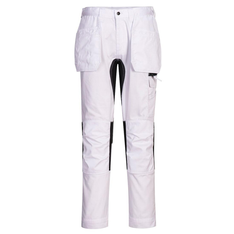 (38R, White) Portwest Mens WX2 Stretch Holster Pocket Trousers