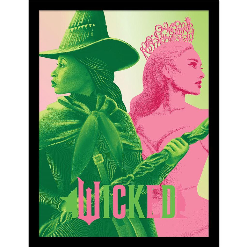 Wicked Elphaba And Glinda Framed Poster
