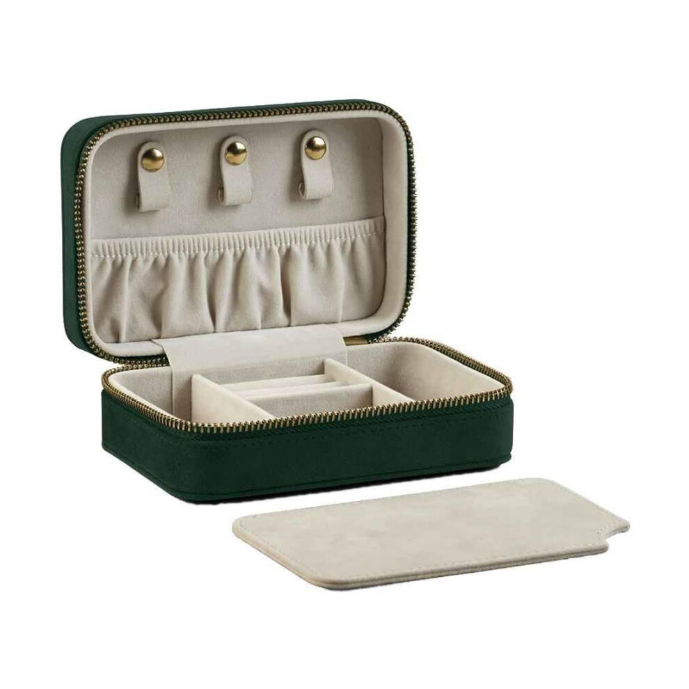 (One Size, Dark Emerald) Bagbase Travel Velvet Jewellery Box