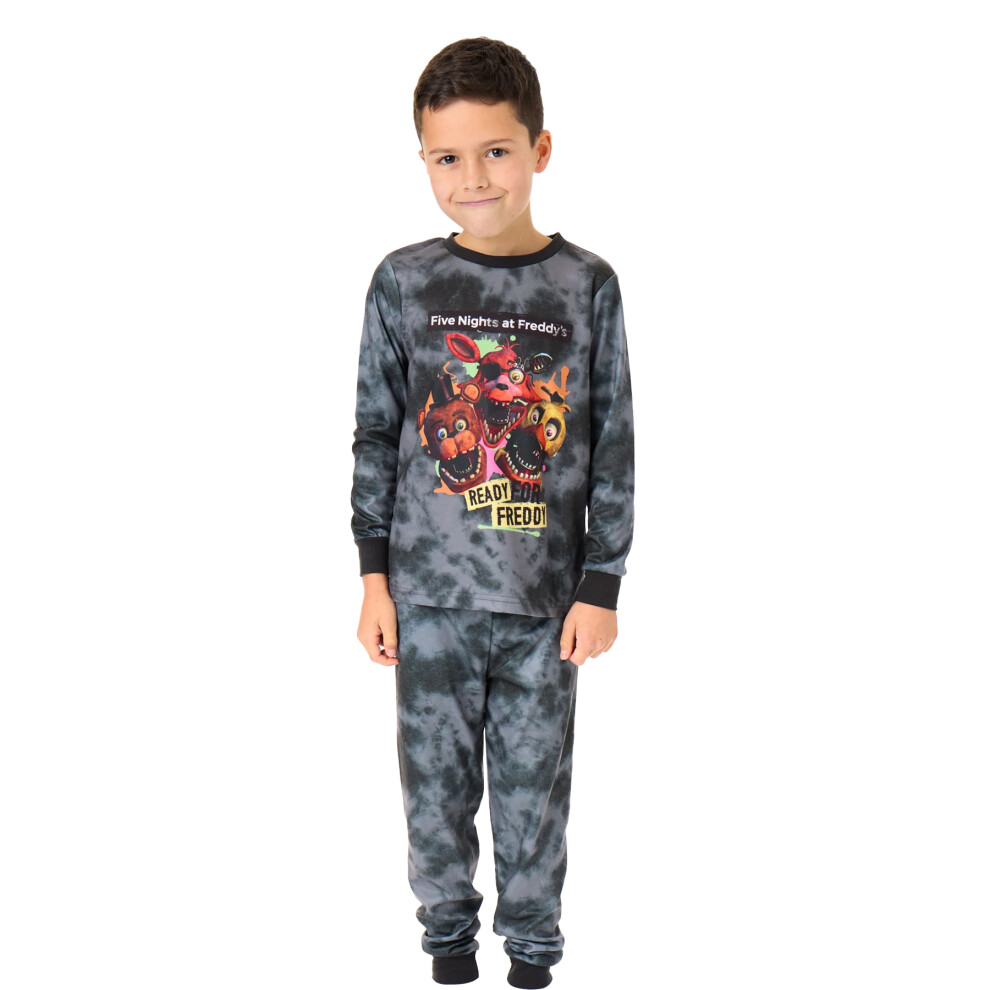 Five Nights At Freddy's Boys Black (13-14 Years, ) Ready For Freddy Long-Sleeved Long Pyjama Set