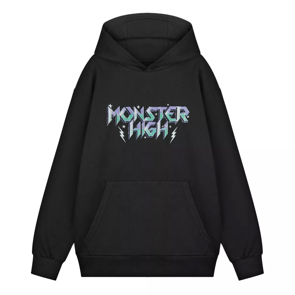 (XL, Black) Monster High Womens/Ladies High Voltage Hoodie