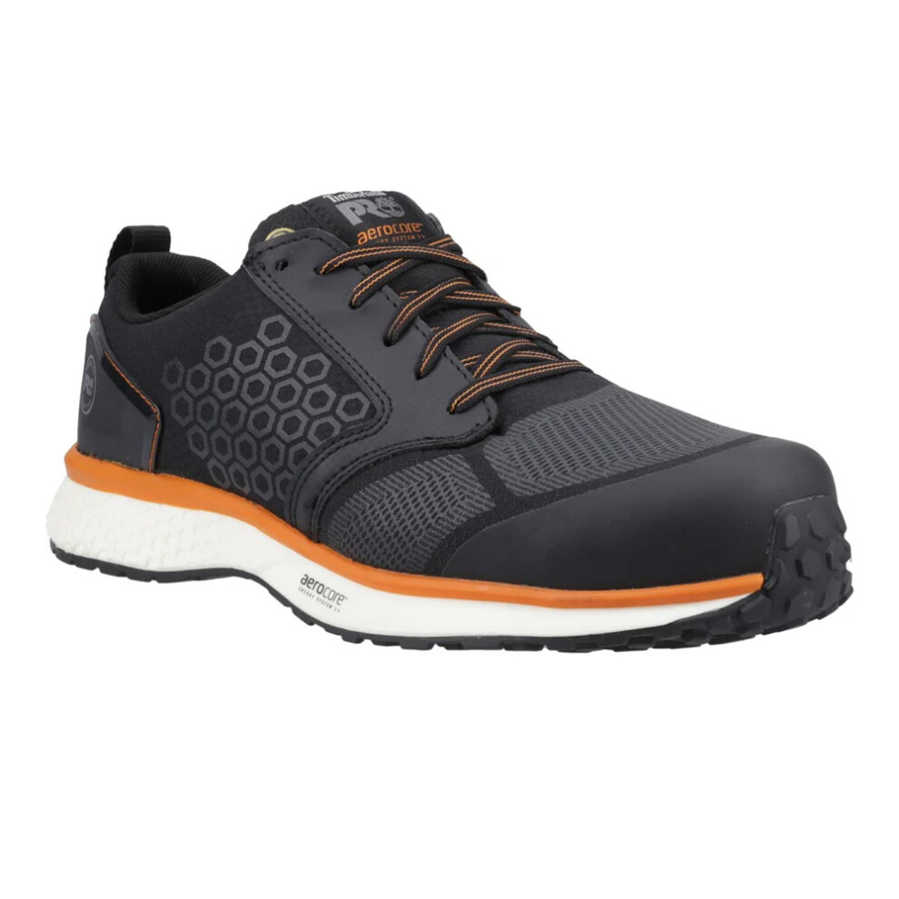 (8 UK, Black/Orange) Timberland Pro Mens Reaxion Safety Trainers