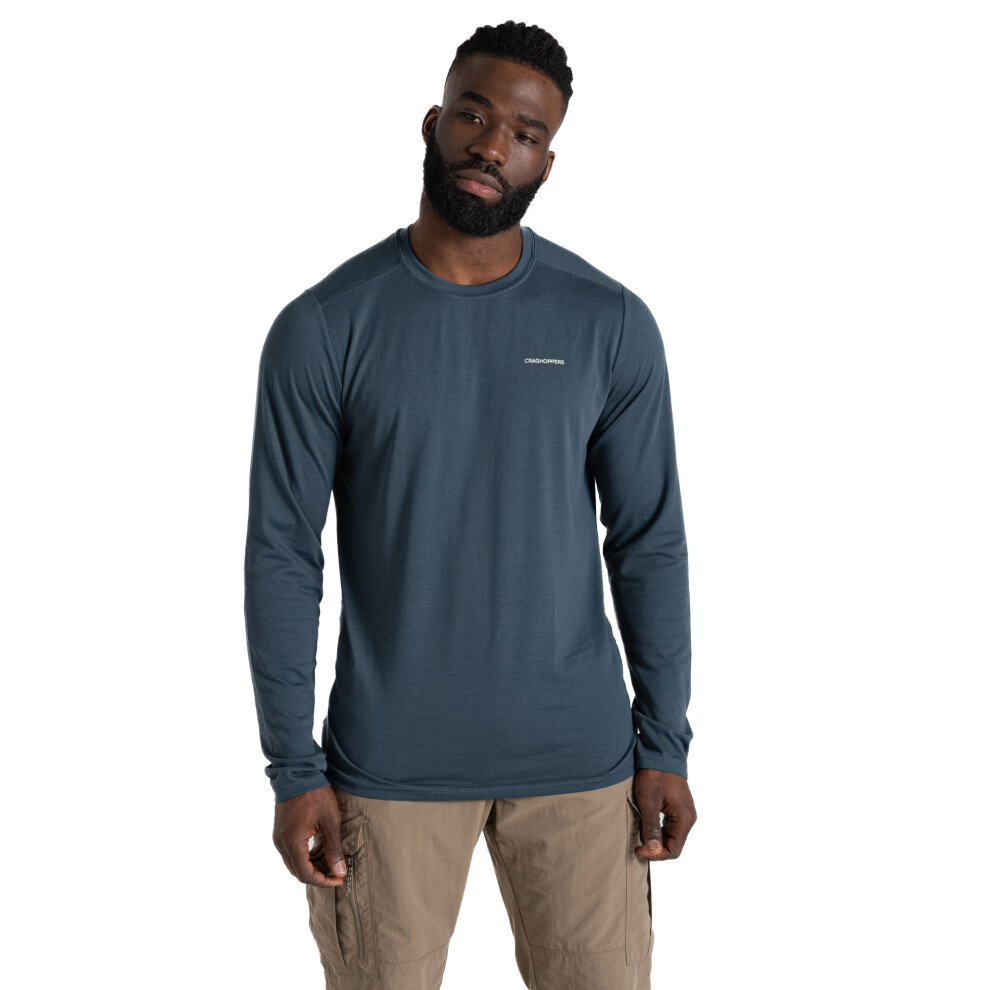 Craghoppers Abel Nosilife Long-Sleeved T-Shirt for Men, Blue, Size L - Image 3