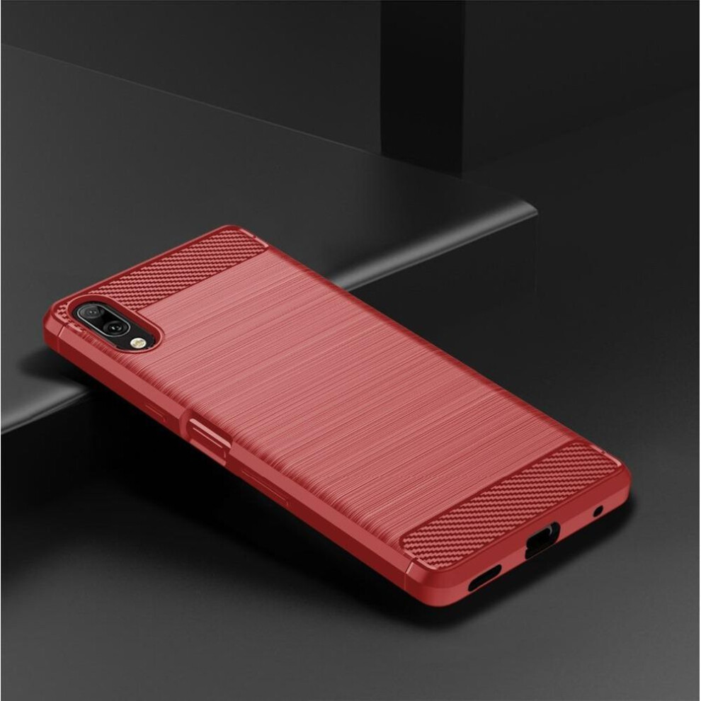 (, Sony Xperia 1) Brushed Texture Case For Sony Xperia 10 1 Iv Iii 5 Ii Lite L3 L2 L1 Plus 8 Xa1 Ultra Xa2 Xa3 Xa4 Xz4 Xz5 Xz3 Cover Carbon Case Red 8779651114955