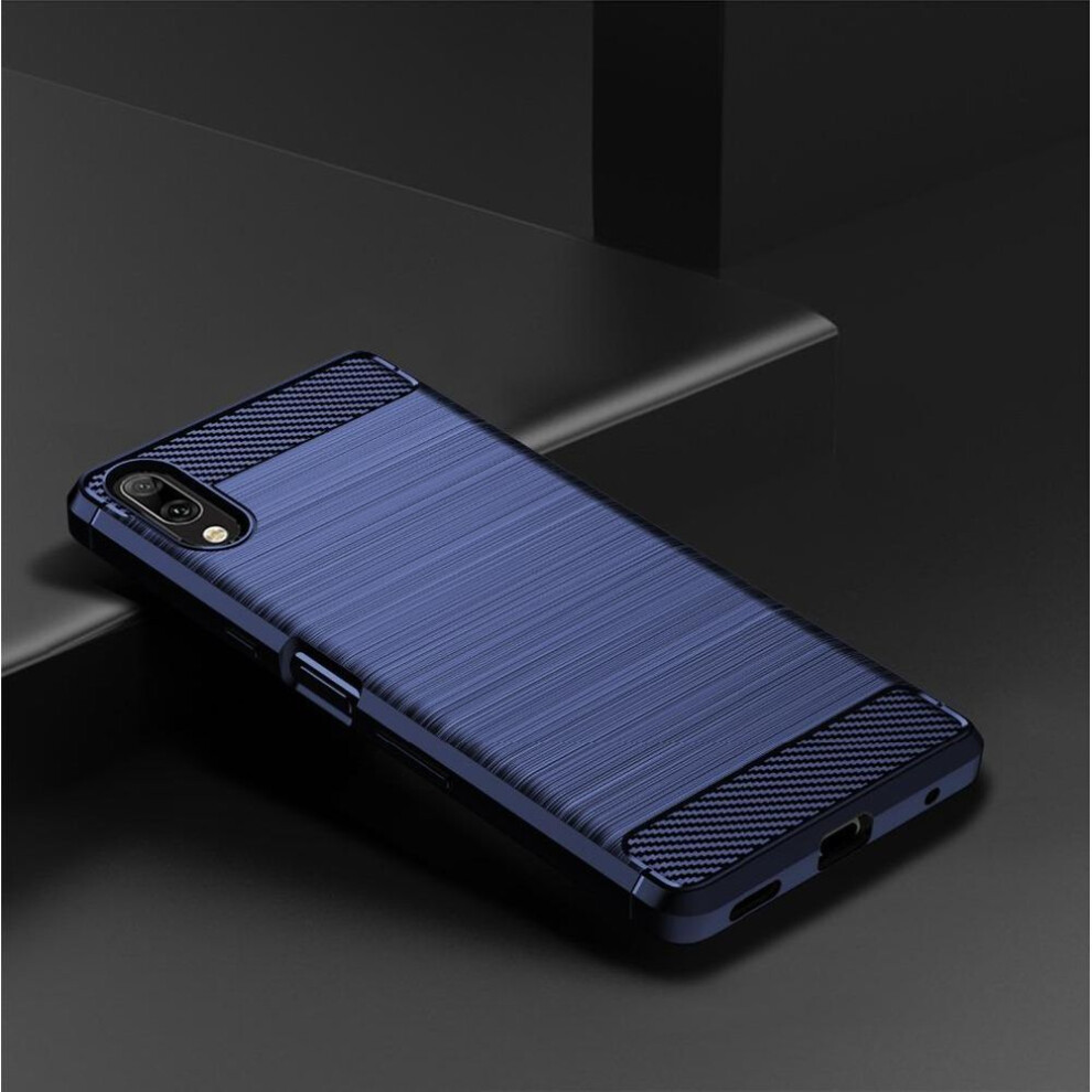 (, Sony Xa1 Plus) Brushed Texture Case For Sony Xperia 10 1 Iv Iii 5 Ii Lite L3 L2 L1 Plus 8 Xa1 Ultra Xa2 Xa3 Xa4 Xz4 Xz5 Xz3 Cover Carbon Case Blue 8779660075506