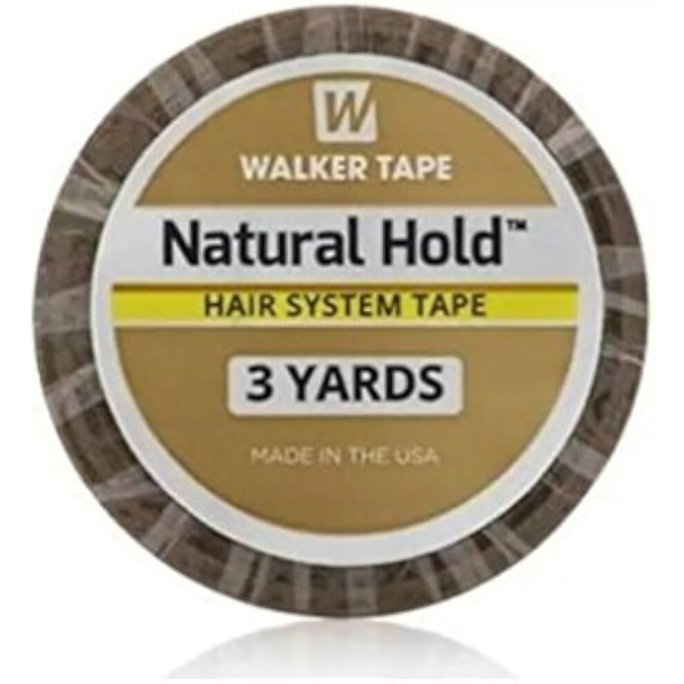Walker Tape Co Walker Natural Hold Double Sided Hair System Tape Roll - 1/2" X 3 Yds