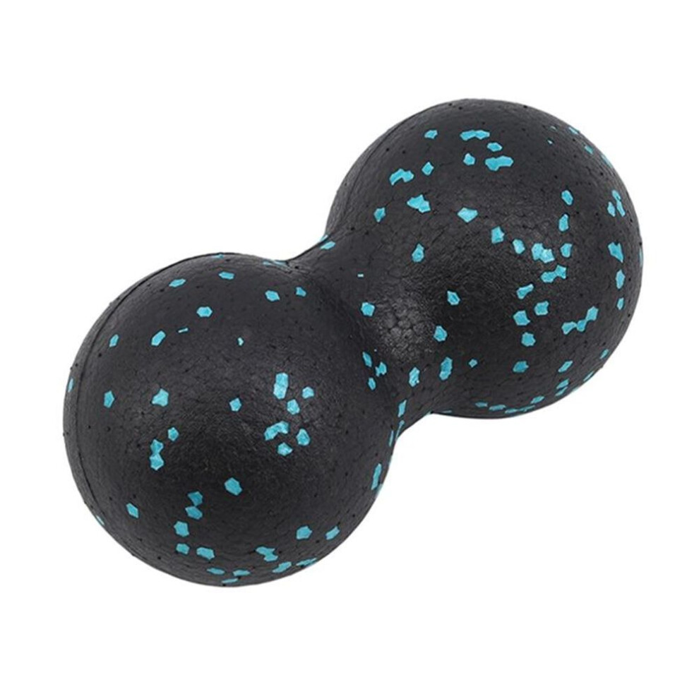 (blue) Peanut Ball Fascia Ball Massage Relax Muscles Yoga Fitness Balance Hand Grip Ball Foot Massage Roller Ball