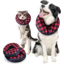 (As show, One size) Super Soft Inflatable Pet Recovery Collar for Dogs Cats Surgical Recovery, Siz DXW