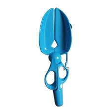 (As show, One size) Portable Pet Pickup Clip Scissor Shape Pet Waste Picker for Cleaning Dogs Cats Poo Waste,b MHR