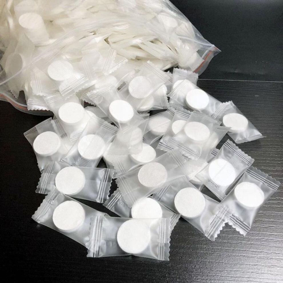 (100PCS) 500pcs Disposable Compressed Towelettes Soft Mini Towel Tablets Tissue Face Cleansing Wipes Napkin Portable Travel Magic Towel