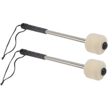 (As show, One size) 2pcs Bass Drum Mallet Drum Stick with Wool Felt Head Percussion Access CYC