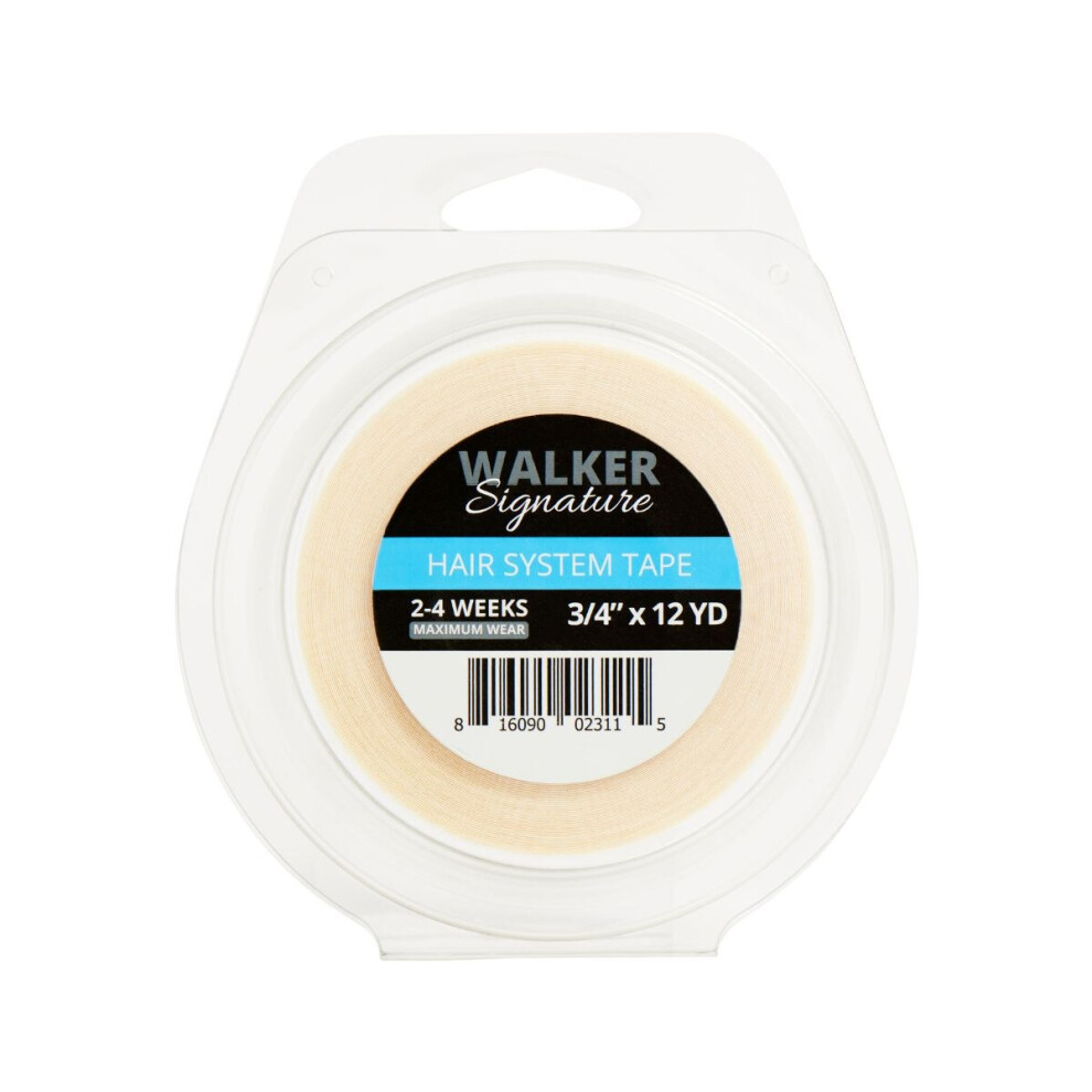 Walker Tape Co Unisex White,Clear Walker Signature Double Sided Hair System Tape Roll - 3/4" X 12 Yd