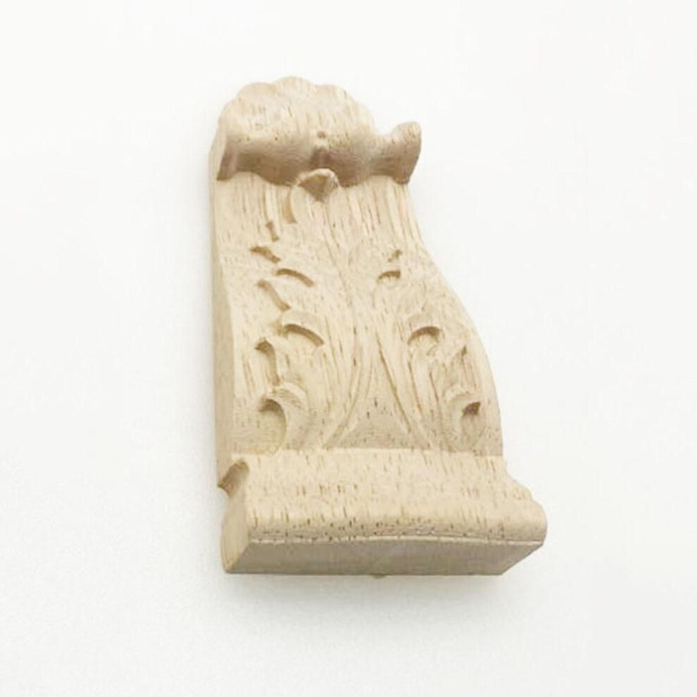 (10*4.5*1.8cm) Vintage Decorative Wooden Carving Corbel Drop Furniture Moulding Appliques Decor