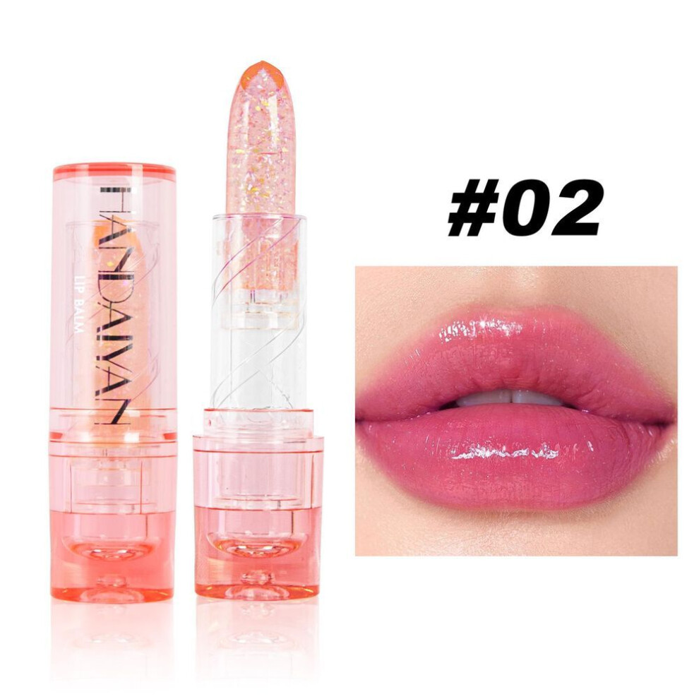 (2#) Pearlescent Color Changing Lip Oil Nourishing Moisturizing Lip Glaze Set Lip Honey High Pigment Non-stick Cup Liquid Lipstick