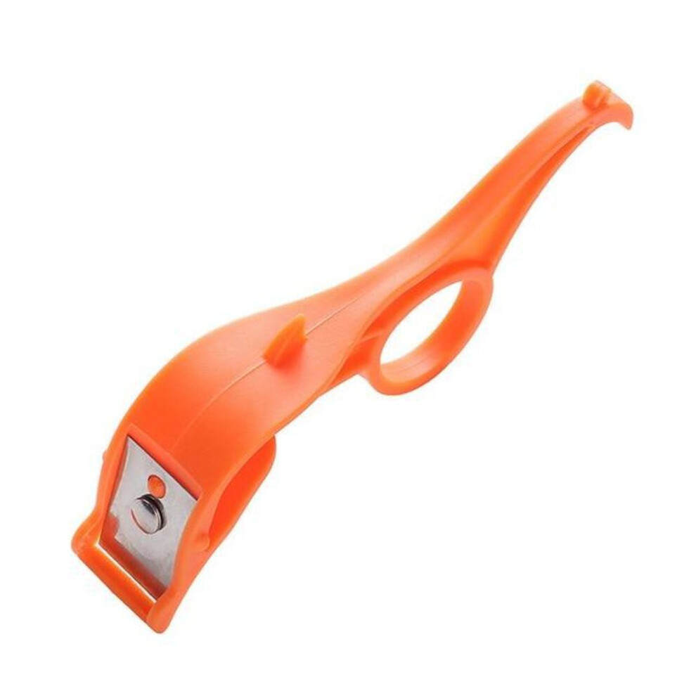 (orange, 1PCS) Fruit Apple Kiwi Peeler Orange Cutter Vegetable Stainless Steel Peelers Portable Manual Peeling Potatoes Peeler Kitchen Tools