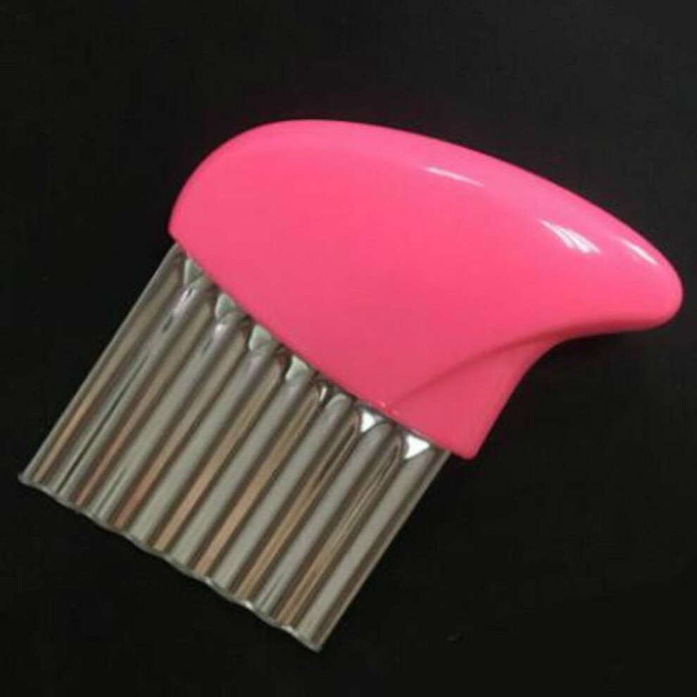(pink) Potato Cutter French Fries Chips Making Peeler Knife