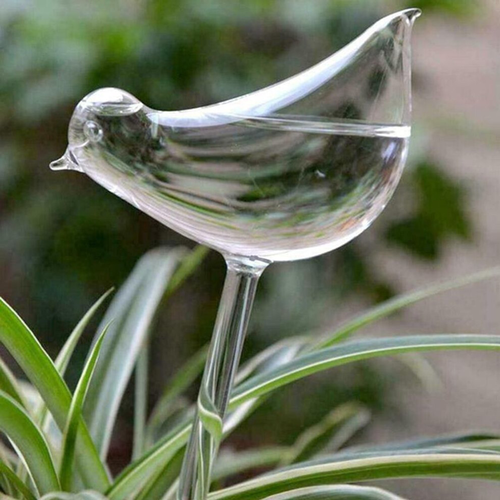 (as the picture) Auto Drip Irrigation System Bird Shape Clear Plastic Indoor Household Garden Pot Waterers Self Watering Feeder Water Device