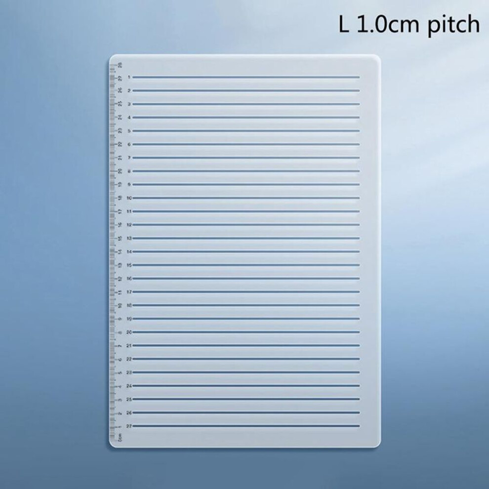 (as the picture, L) Calligraphy Stencil Straight Line A4 Clear Ruler Writing Tool Geometry Template