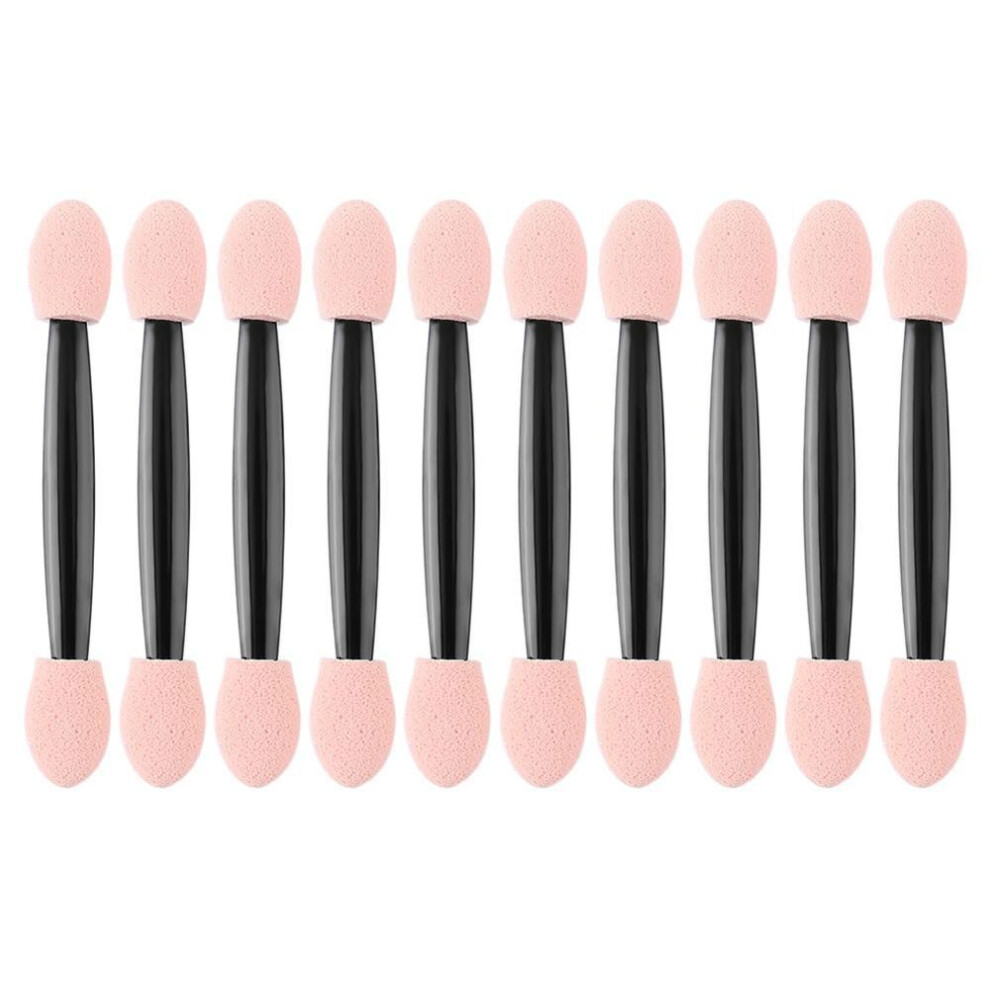 (as the picture) 10pcs Portable Eye Shadow Powder Brushes Sponge Eyeshadow Applicator (75mm)