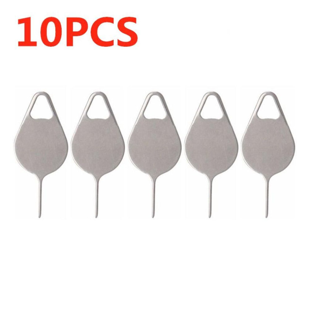 (as the picture, 10pcs) 10pcs Sim Card Tray Ejector Eject Pin Open Key Removal Tool For Iphone Samsung Phone