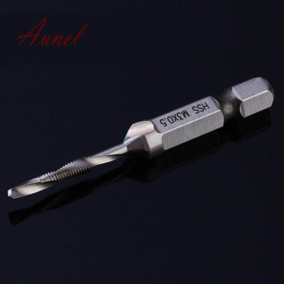 (M3 X 0.5) Smart Hex Shank Hss Metric Hand Screw Thread Tap Taper Drill Bit Tool M3-m10
