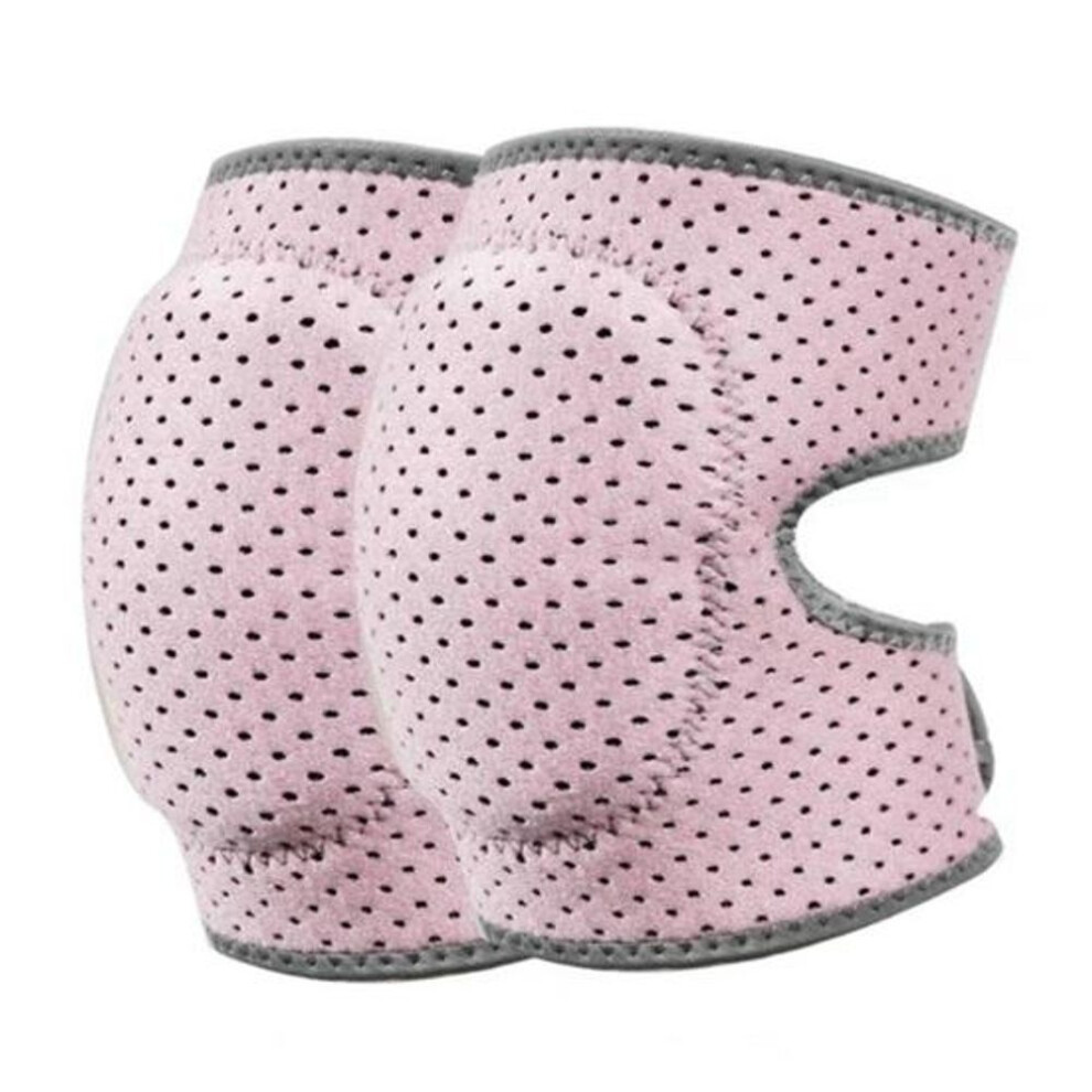 (pink, S) 1 Pair Sports Knee Pad Breathable Mesh Cushion Adjustable Knee Guards Children Dance Knee Pads Ladies Dance Kneeling Thickened Anti-collision