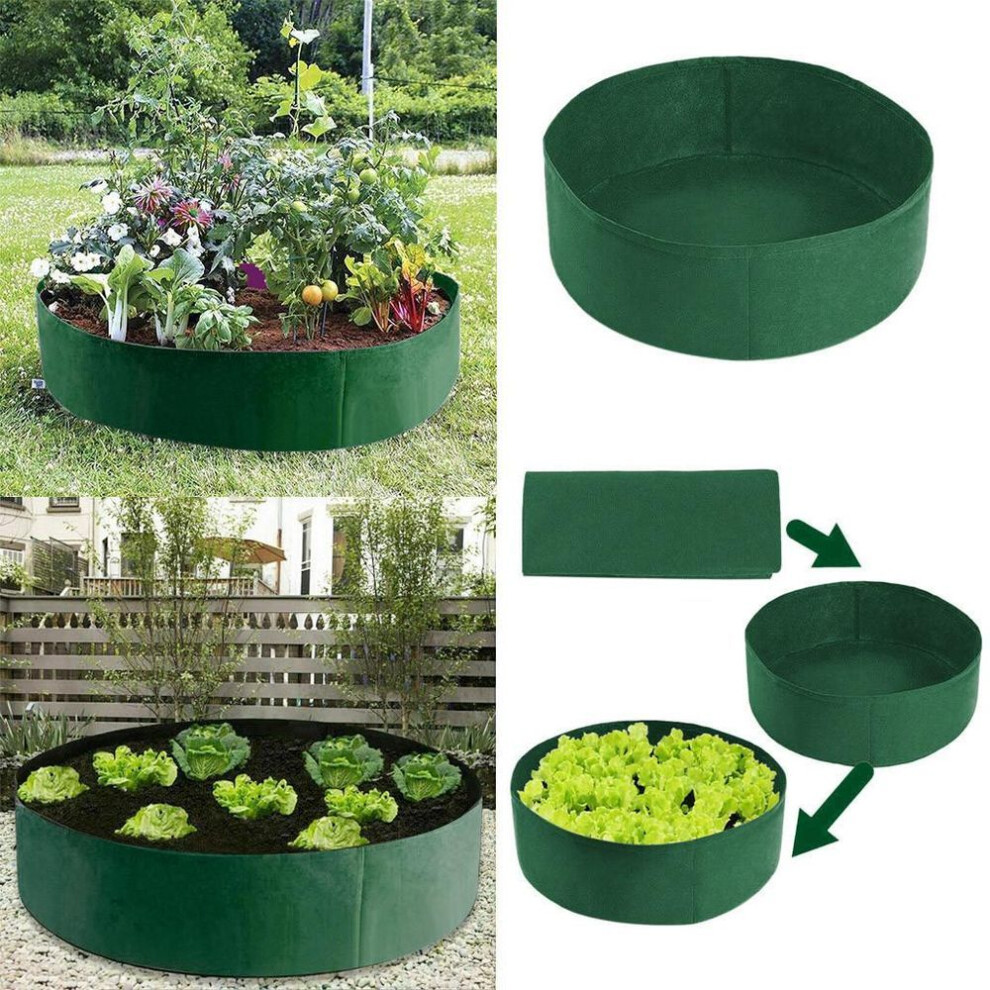 (green, GN) (SU)Raised Plant Bed Garden Flower Planter Elevated Vegetable Box Planting Bag
