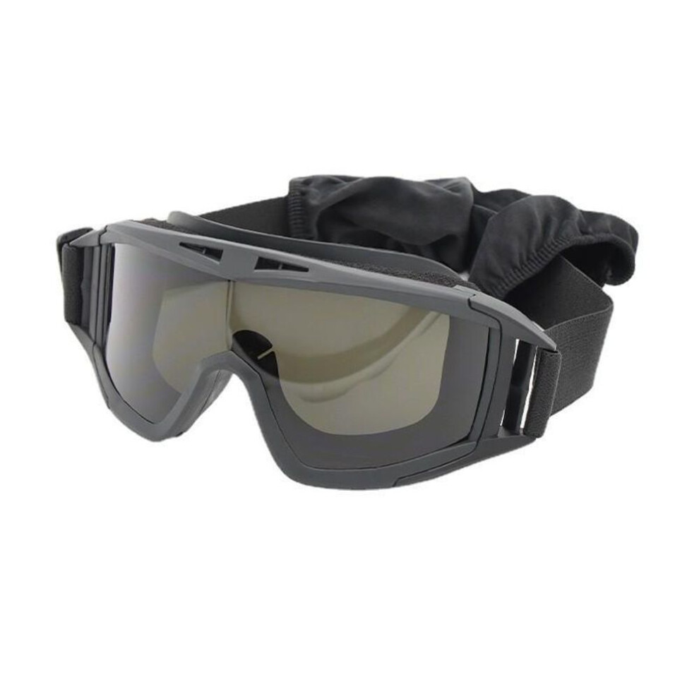 (black) Outdoor Tactical Glasses Desert Locust Army Fan Goggles Cs Anti-shock Sports Unisex Glasses Men&apos;s Cycling Goggles