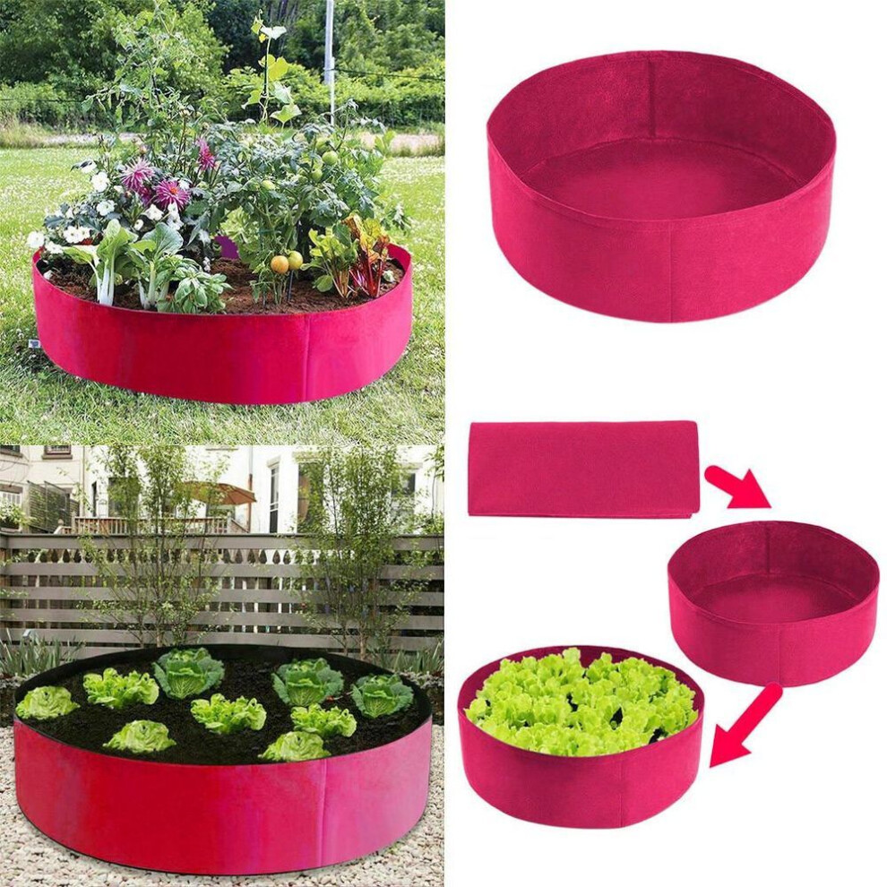 (pink, PK) (SU)Raised Plant Bed Garden Flower Planter Elevated Vegetable Box Planting Bag