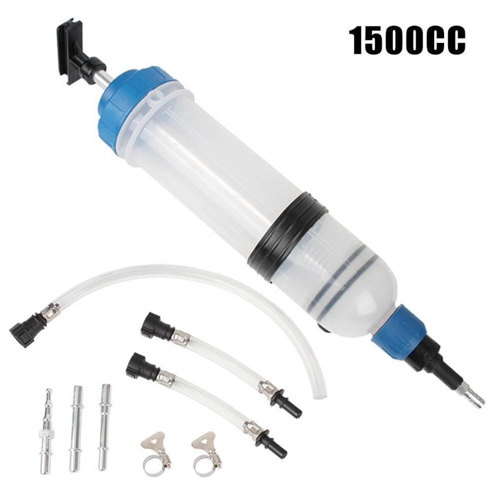 (1500 CC) Manual 200cc 500cc 1500cc Car Oil Fluid Extractor Brake Liquid Car Supplies Suction Vacuum Fuel Transfer Filling Syringe Injecting Pump