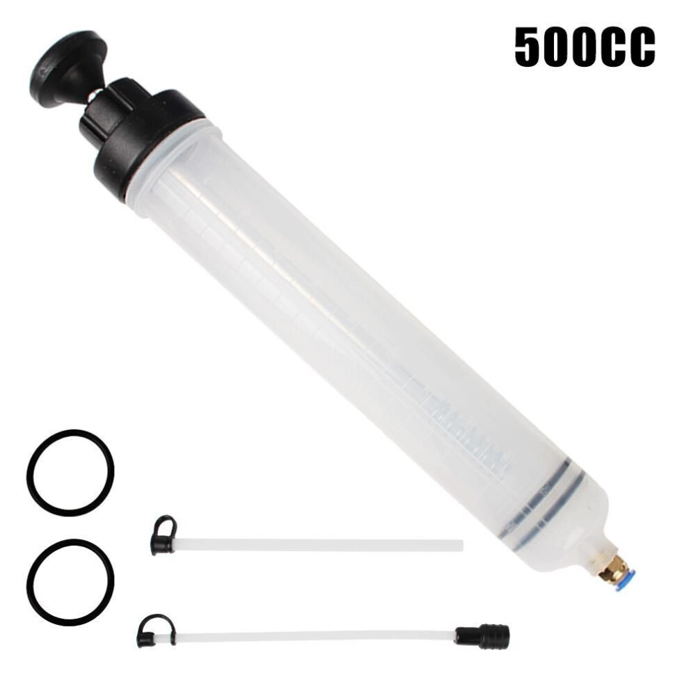 (500 CC) Manual 200cc 500cc 1500cc Car Oil Fluid Extractor Brake Liquid Car Supplies Suction Vacuum Fuel Transfer Filling Syringe Injecting Pump