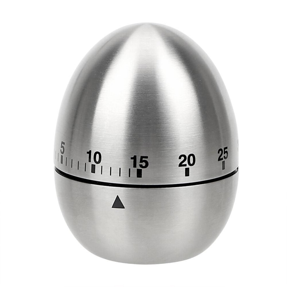 Hilife Cooking Tools Clock Counting Mechanical Alarm Time Stainless Steel Egg Countdown Kitchen Timer 60 Minutes