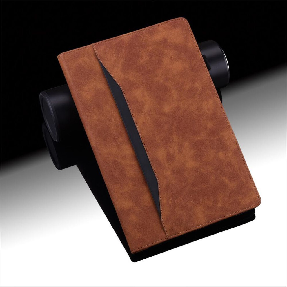(, Samsung Galaxy Tab S8) Leather Business Style Card Insertion Design Tablets Case For Apple Ipad/Samsung Tab/Huawei Matepad/Amazon/Lenovo Tab/R Brown 3268638520902
